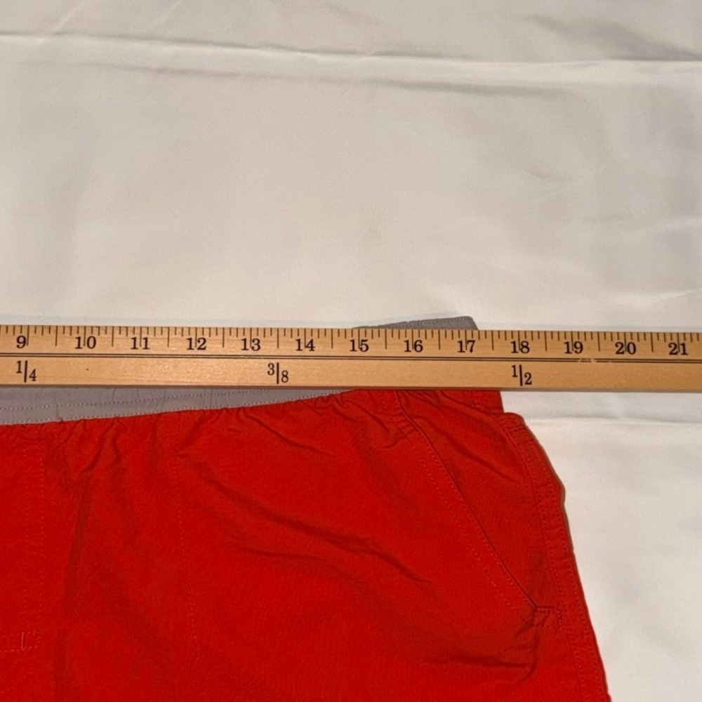 L.L. Bean Pull-on Shorts Mens Large Coral Elastic Waist Swim‎ Outdoor Beach - Picture 7 of 8